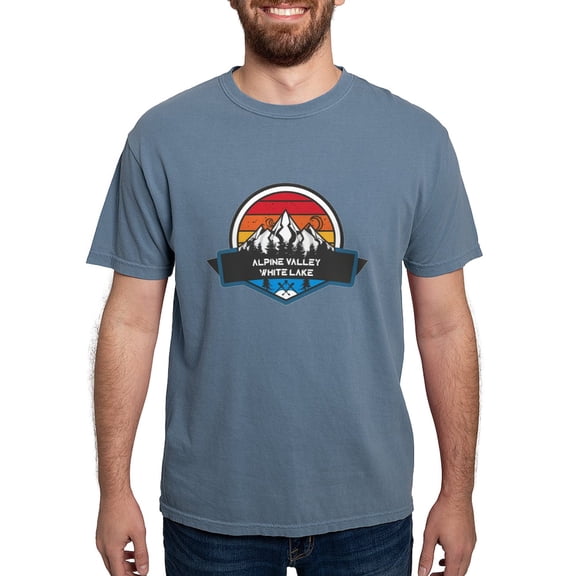CafePress - Alpine Valley White Lake Michigan T Shirt - Mens Comfort Colors Shirt