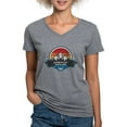 thumbnail image 1 of CafePress - Alpine Valley White Lake Michigan T Shirt - Women's V-Neck Dark T-Shirt, 1 of 4