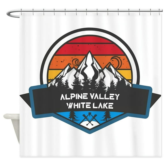 CafePress - Alpine Valley White Lake Michigan - Unique Fabric Shower Curtain 70" x 72"