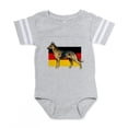 thumbnail image 1 of CafePress - Alsatian German Shepherd - Cute Infant Baby Football Bodysuit, 1 of 3