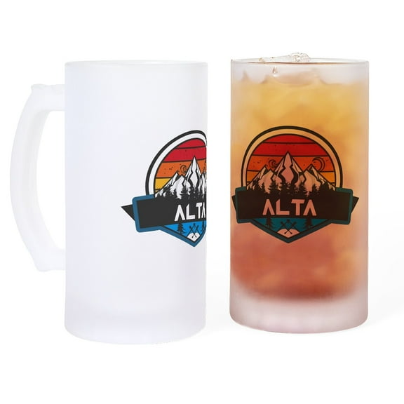 CafePress - Alta Alta Utah - 16 oz Frosted Glass Beer Mug