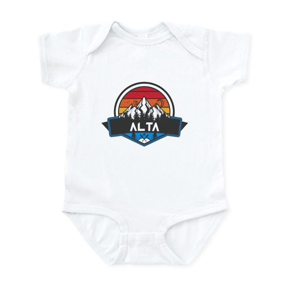 CafePress - Alta Alta Utah Body Suit - Baby Light Bodysuit, Size Newborn - 24 Months