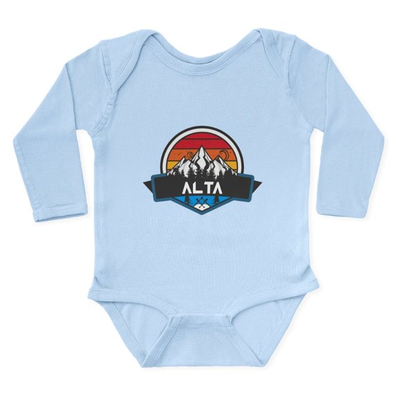 CafePress - Alta Alta Utah Body Suit - Long Sleeve Cotton Baby Bodysuit