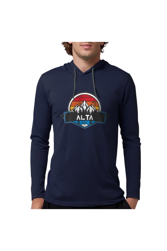 - Alta Alta Utah Long Sleeve T Shirt - Mens Hooded Shirt