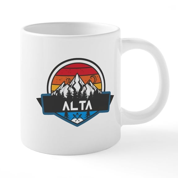 CafePress - Alta Alta Utah Mugs - 20 Ounce Ceramic Mega Mug