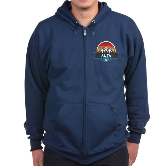 CafePress - Alta Alta Utah Sweatshirt - Zip Hoodie, Classic Hooded Sweatshirt with Metal Zipper