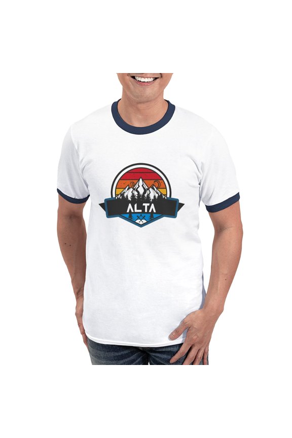- Alta Alta Utah T Shirt - 100% Cotton Ringed T-Shirt