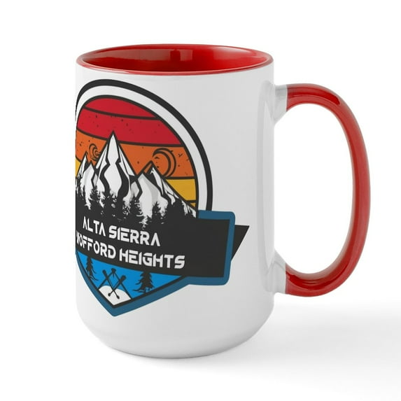 CafePress - Alta Sierra Wofford Heights California Mugs - 15 oz Ceramic Large White Novelty Mug