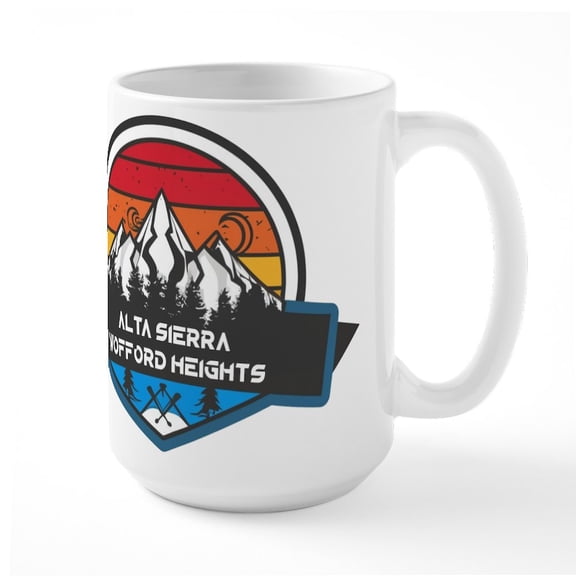 CafePress - Alta Sierra Wofford Heights California Mugs - 15 oz Ceramic Large White Novelty Mug