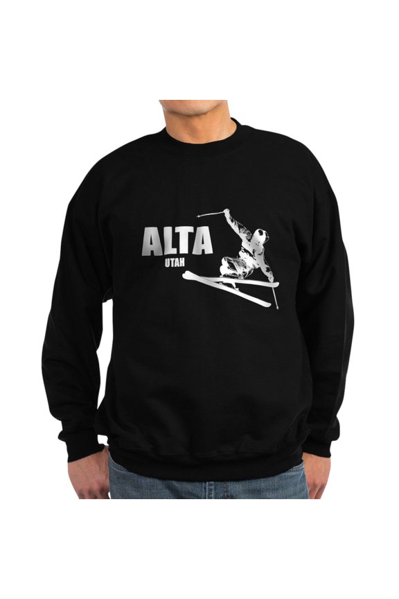 - Alta Utah Skier Sweatshirt - Classic Crew Neck Sweatshirt