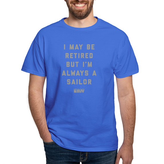 CafePress - Always A Sailor Dark T Shirt - Men's Classic Graphic Cotton T-Shirt
