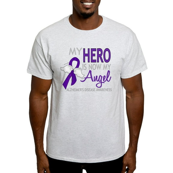 CafePress - Alzheimers Hero Now My Angel T Shirt - Men's Classic Graphic T-Shirt