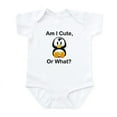 thumbnail image 1 of CafePress - Am I Cute, Or What? Infant Bodysuit - Baby Light Bodysuit, Size Newborn - 24 Months, 1 of 4