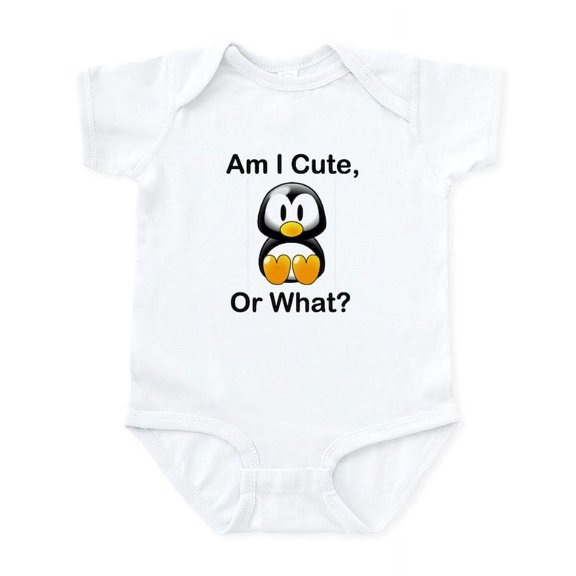 CafePress - Am I Cute, Or What? Infant Bodysuit - Baby Light Bodysuit, Size Newborn - 24 Months