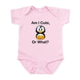thumbnail image 1 of CafePress - Am I Cute, Or What? Infant Bodysuit - Baby Light Bodysuit, Size Newborn - 24 Months, 1 of 4