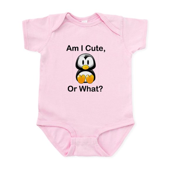CafePress - Am I Cute, Or What? Infant Bodysuit - Baby Light Bodysuit, Size Newborn - 24 Months