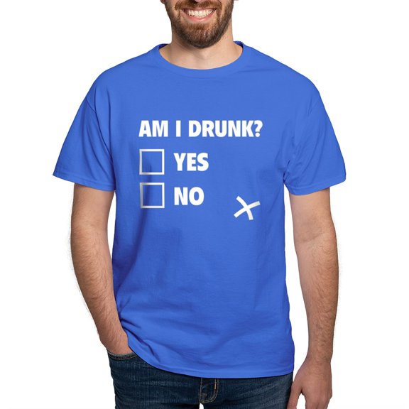 CafePress - Am I Drunk? Dark T Shirt - Men's Classic Graphic Cotton T-Shirt