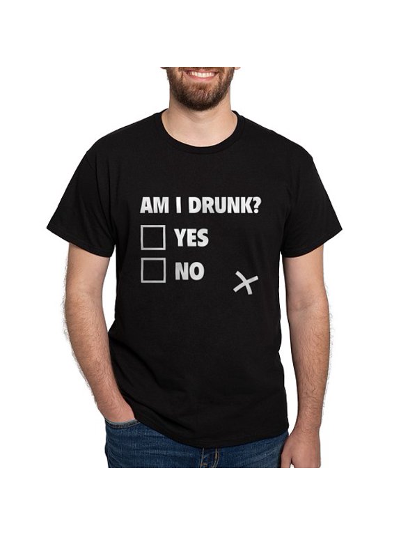 - Am I Drunk? Dark T Shirt - Men's Classic Cotton T-Shirts