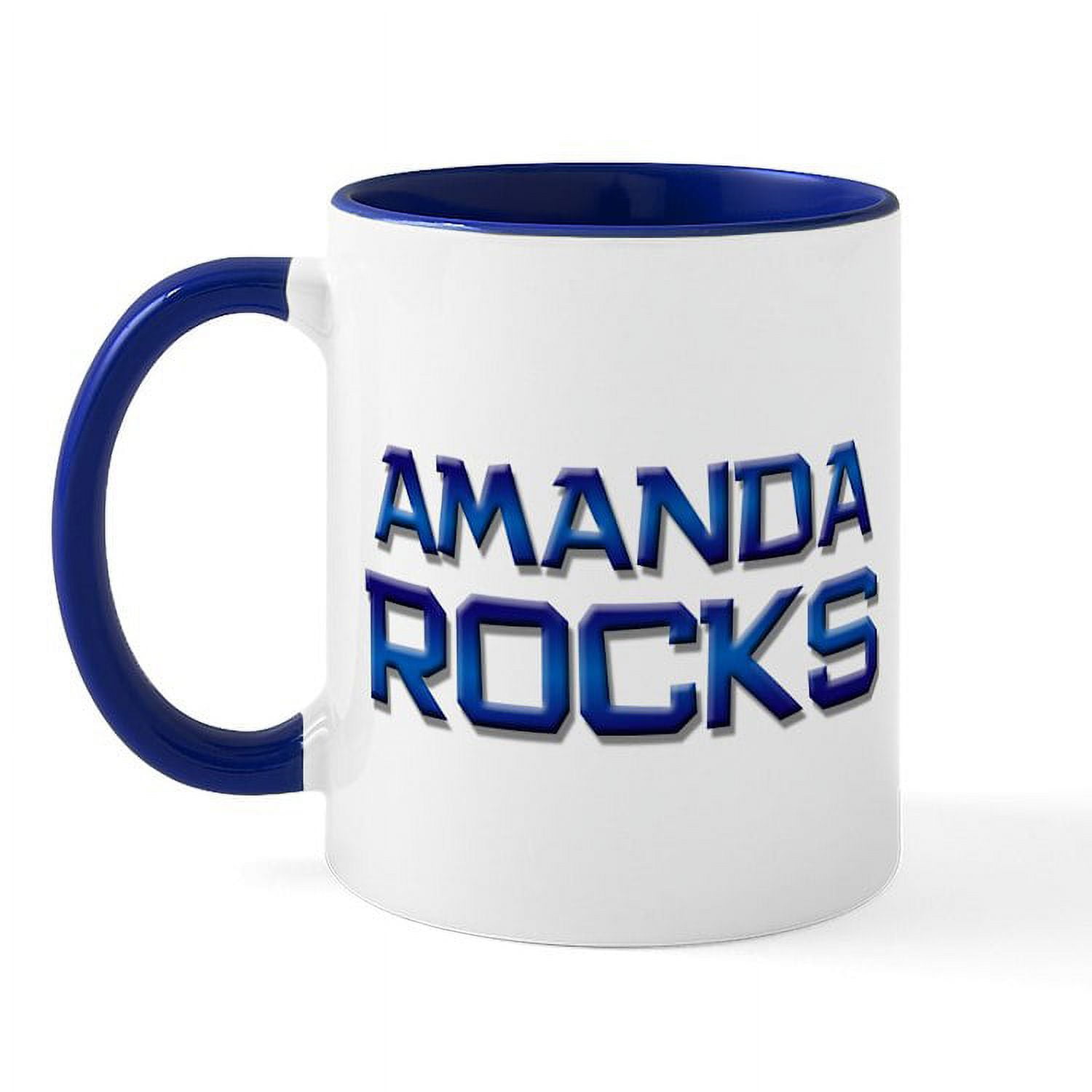 CafePress - Amanda Rocks Mug - 11 oz Ceramic Mug - Novelty Coffee Tea Cup -  Walmart.com