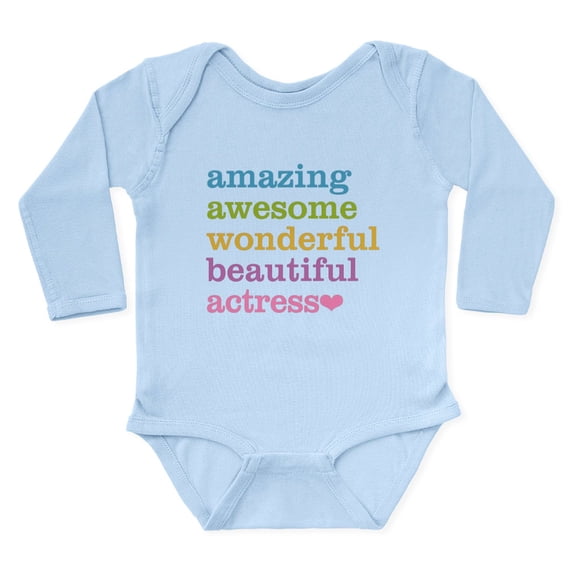 CafePress - Amazing Actress Body Suit - Long Sleeve Cotton Baby Bodysuit