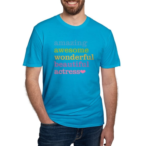 CafePress - Amazing Actress T Shirt - Men's Fitted T-Shirt