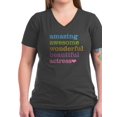 thumbnail image 1 of CafePress - Amazing Actress - Women's V-Neck Dark T-Shirt, 1 of 1