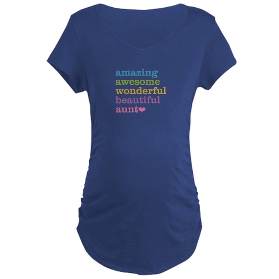CafePress - Amazing Aunt Maternity Dark T Shirt - Maternity Dark T-Shirt