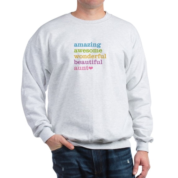 CafePress - Amazing Aunt Sweatshirt - Crew Neck Sweatshirt