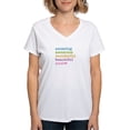 thumbnail image 1 of CafePress - Amazing Aunt Women's V Neck T Shirt - Womens Cotton V-Neck T-shirt, 1 of 4