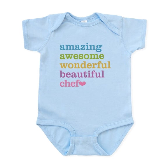 CafePress - Amazing Chef Body Suit - Baby Light Bodysuit, Size Newborn - 24 Months