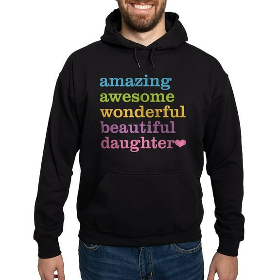 CafePress - Amazing Daughter Hoodie (Dark) - Pullover Hoodie, Classic, Comfortable Hooded Sweatshirt