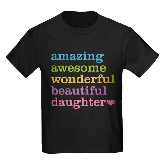 CafePress - Amazing Daughter Kids Dark T Shirt - Dark T-Shirt Kids XS-XL