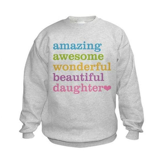 CafePress - Amazing Daughter Kids Sweatshirt - Kids Sweatshirt, Youth Crew Neck Sweatshirt