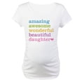 thumbnail image 1 of CafePress - Amazing Daughter Maternity T Shirt - Cotton Maternity T-shirt, Cute & Funny Pregnancy Tee, 1 of 4