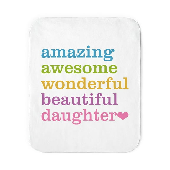 CafePress - Amazing Daughter - Sherpa Fleece Throw Blanket 60" x 50"