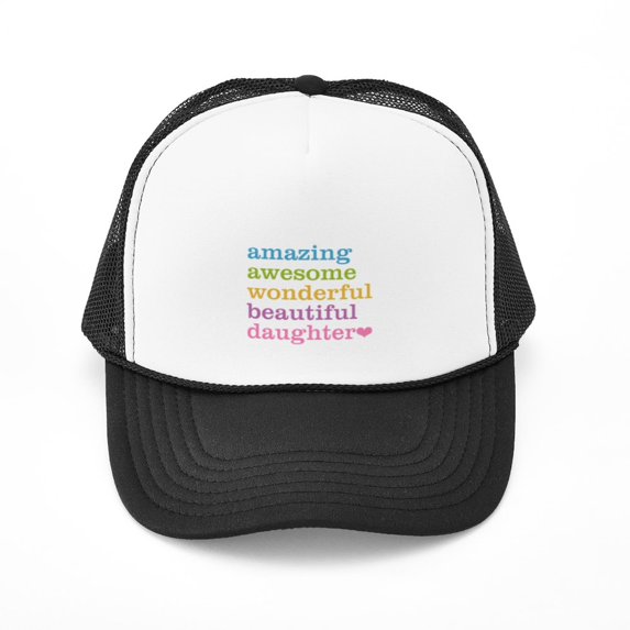 CafePress - Amazing Daughter - Adjustable Unisex Printed Trucker Hat with Mesh Back
