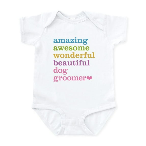 CafePress - Amazing Dog Groomer Body Suit - Baby Light Bodysuit, Size Newborn - 24 Months