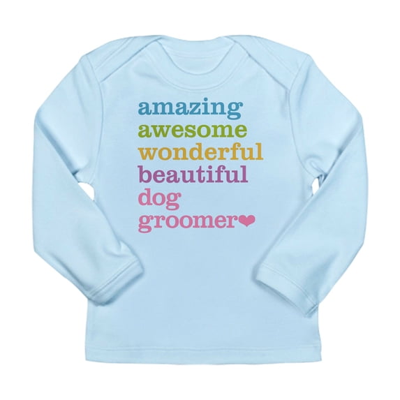 CafePress - Amazing Dog Groomer Long Sleeve T Shirt - Long Sleeve Infant T-Shirt