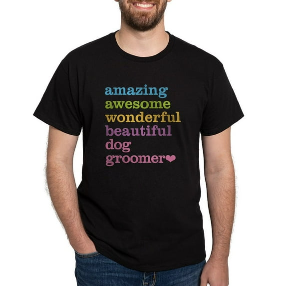 CafePress - Amazing Dog Groomer T Shirt - Men's Classic Graphic Cotton T-Shirt