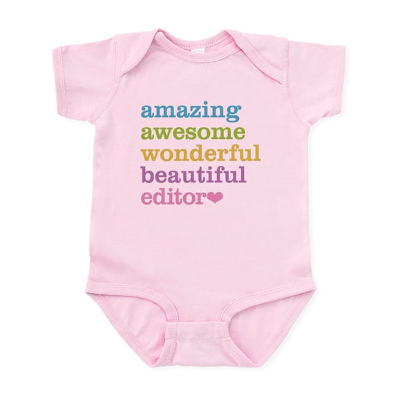 CafePress - Amazing Editor Body Suit - Baby Light Bodysuit, Size Newborn - 24 Months