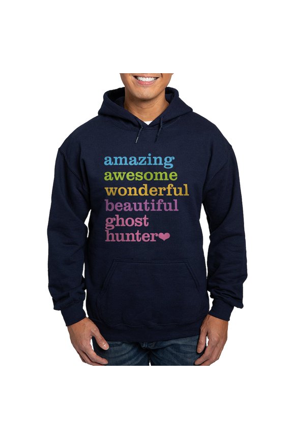 - Amazing Ghost Hunter Hoodie (Dark) - Pullover Hoodie, Classic, Comfortable Hooded Sweatshirt