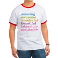 thumbnail image 1 of CafePress - Amazing Laboratory Assistant T Shirt - 100% Cotton Ringed T-Shirt, 1 of 4