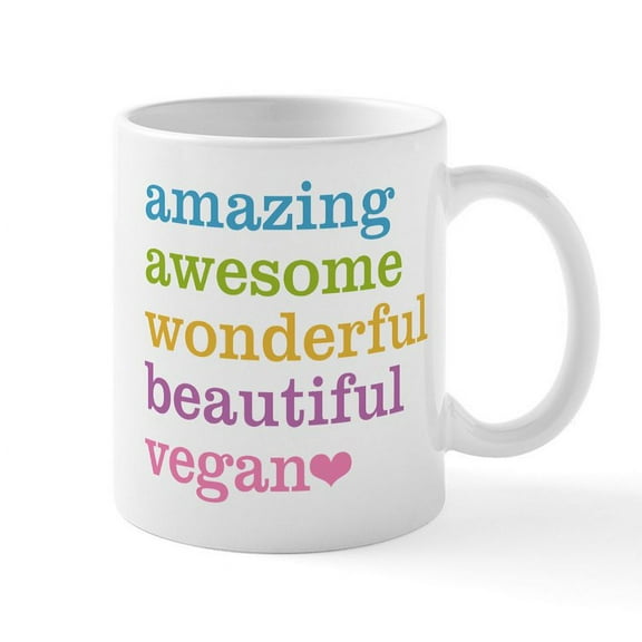CafePress - Amazing Vegan Mugs - 11 oz Ceramic Mug - Novelty Coffee Tea Cup