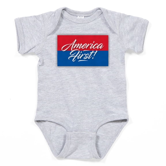 CafePress - America First Body Suit - Cute Infant Bodysuit Baby Romper - Size Newborn - 24 Months