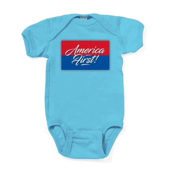 CafePress - America First Body Suit - Cute Infant Bodysuit Baby Romper - Size Newborn - 24 Months