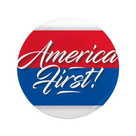 CafePress - America First Button - 3.5" Button