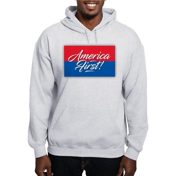 CafePress - America First Sweatshirt - Pullover Hoodie, Hooded Sweatshirt