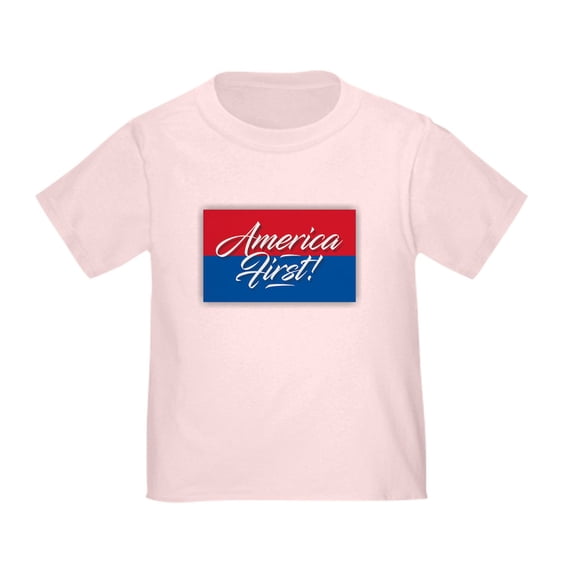 CafePress - America First T Shirt - Cute Toddler T-Shirt, 100% Cotton