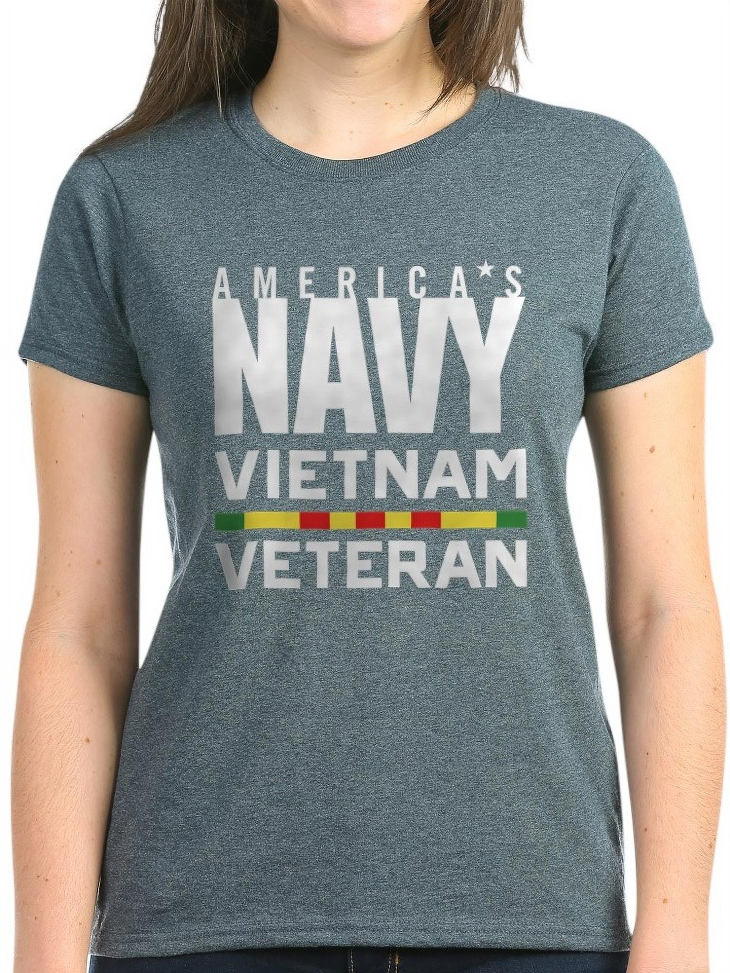 CafePress - America's Navy Vietnam Vetera - Women's Dark T-Shirt ...
