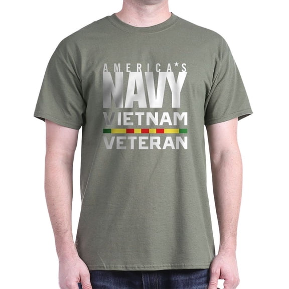 CafePress - America's Navy Vietnam Veteran Dark T Shirt - Men's Classic Graphic Cotton T-Shirt